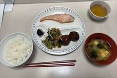 朝食のようす