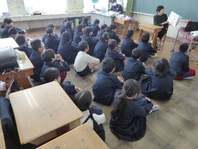 5年生の読み聞かせ