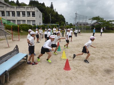 6年男子が鬼です