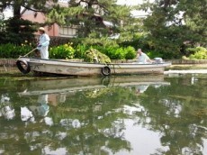 水面の船のようす