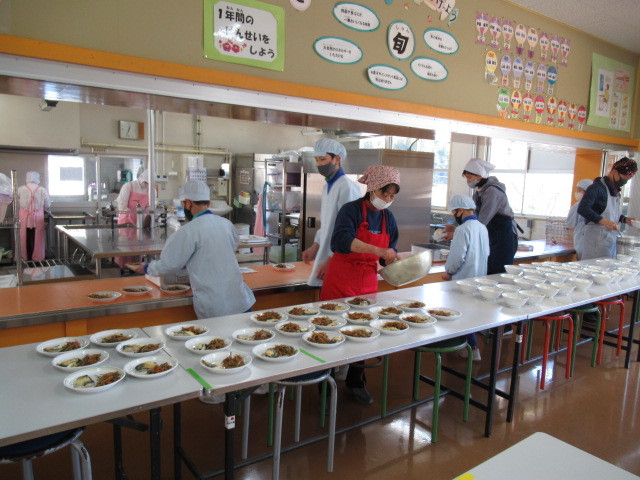 給食準備