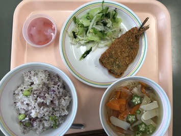 島根県安来市 安来市立布部小学校 今日の給食 令和2年4月 7月