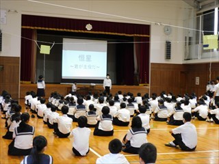 体育祭色決め集会の様子1