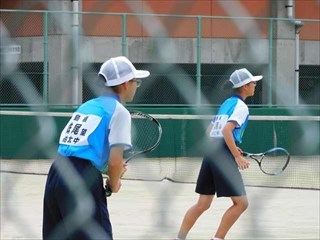 安来市中学生ソフトテニス大会の様子3