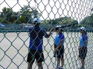 安来市中学生ソフトテニス大会の様子4