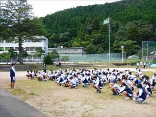 伯中音頭の練習風景5