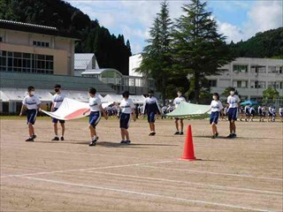 体育祭リハーサルの様子1