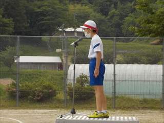 開会式児童代表あいさつ