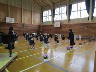 式後の様子です。