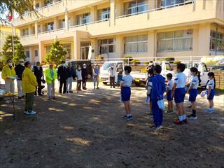 グラウンドゴルフのはじめの会です