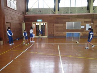 ミニゴルフをしています