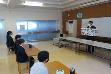 終業式の校長の話です。
