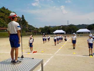 開閉会を練習しています
