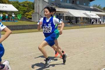 ８００ｍ走の様子