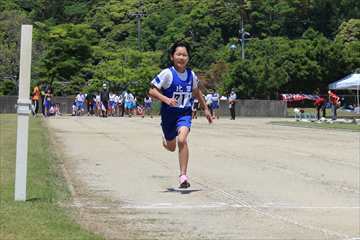 100m走決勝の様子
