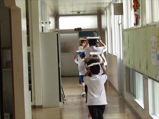 2学期の避難訓練をしました。
