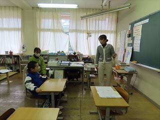 あおぞら学級の研究授業を行いました。