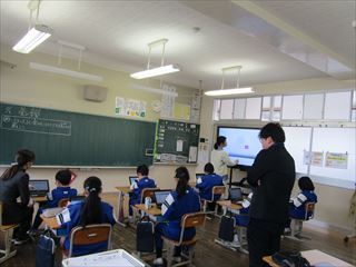 学校訪問がありました。