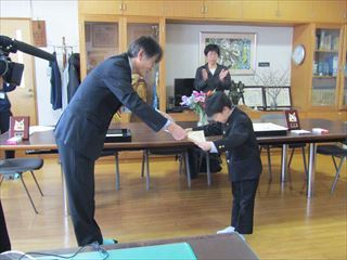 全国年賀版画コンクールの表彰式がありました。