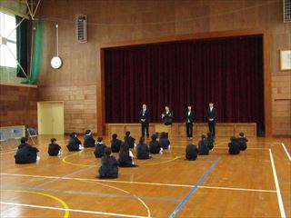 着任式がありました。