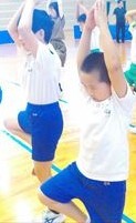 体操をしました。