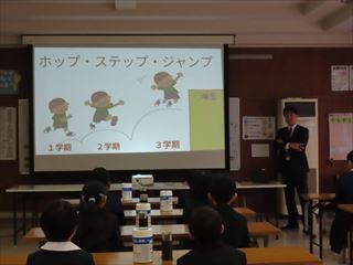 2月の全校朝礼がありました。