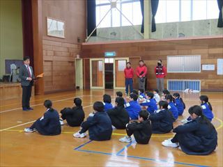 3学期の避難訓練がありました。