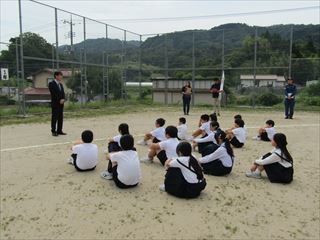 自主防災の担当者の方からお話を聞きました。