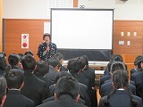 広瀬絣講演会の様子です