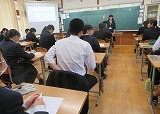 3年生のネットモラル授業の様子です