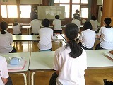 理科と国語のコラボの様子です