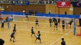 県総体男子バレーの様子です