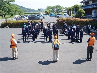 登山出発前
