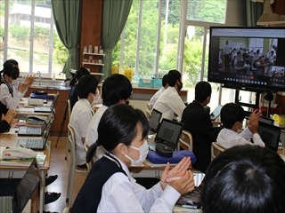 感想発表している様子