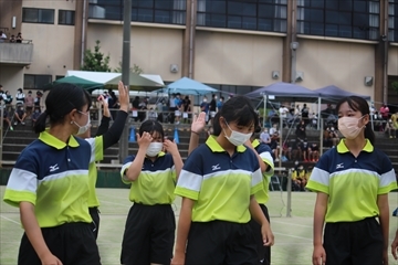 1回戦勝利後の選手