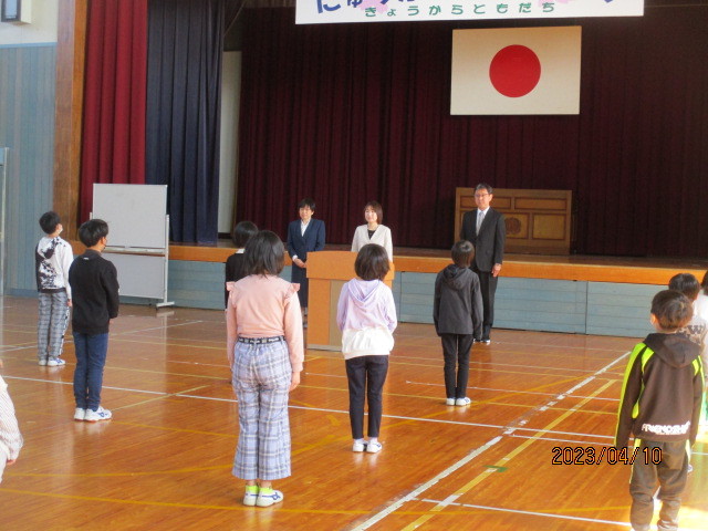 着任式新しい先生方がいらっしゃいました