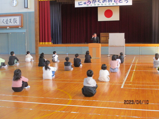 始業式校長先生のお話です