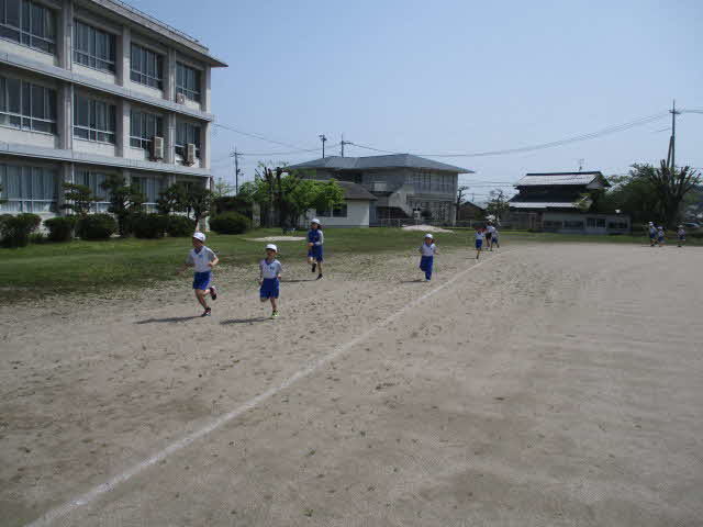 がんばって走る