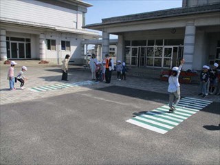 横断歩道シートでの練習