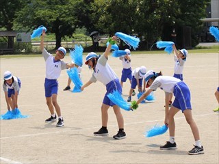 青組応援合戦
