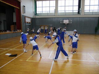 青組の様子