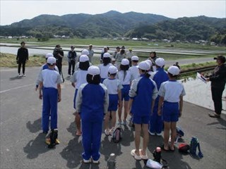 地域の方に挨拶