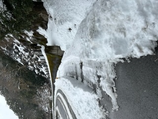 黒田オートからの歩道