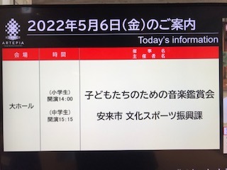 アルテピアの表示です