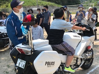 白バイ乗車