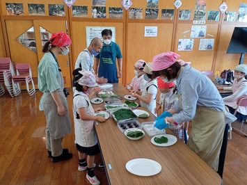 柏餅づくり