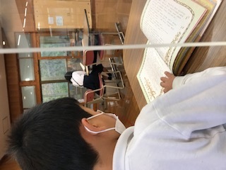 全校読書の様子