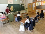 1年生の学活の授業の様子