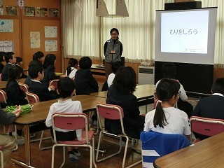 森の学習でお二人の方に来ていただきました