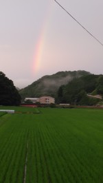 井尻小学校から虹が出ました